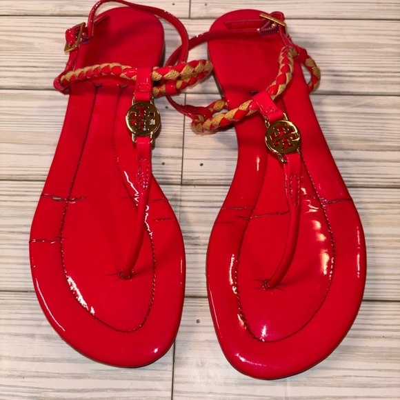 Tory Burch Emmy T-Strap Sandals - Picture 1 of 7
